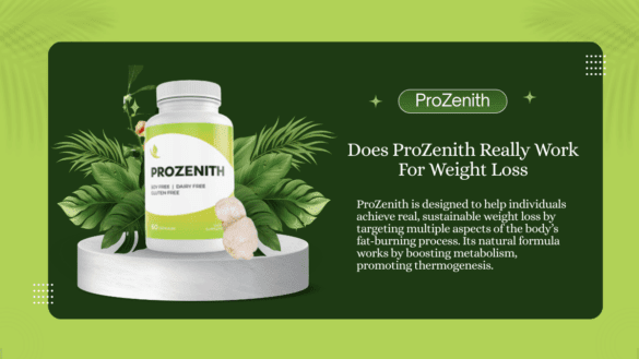 ProZenith fat-burning supplement bottle 2025