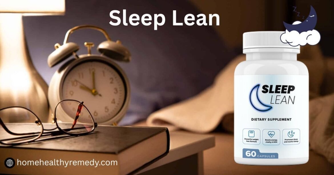SleepLean nighttime supplement bottle for restorative sleep and metabolic support