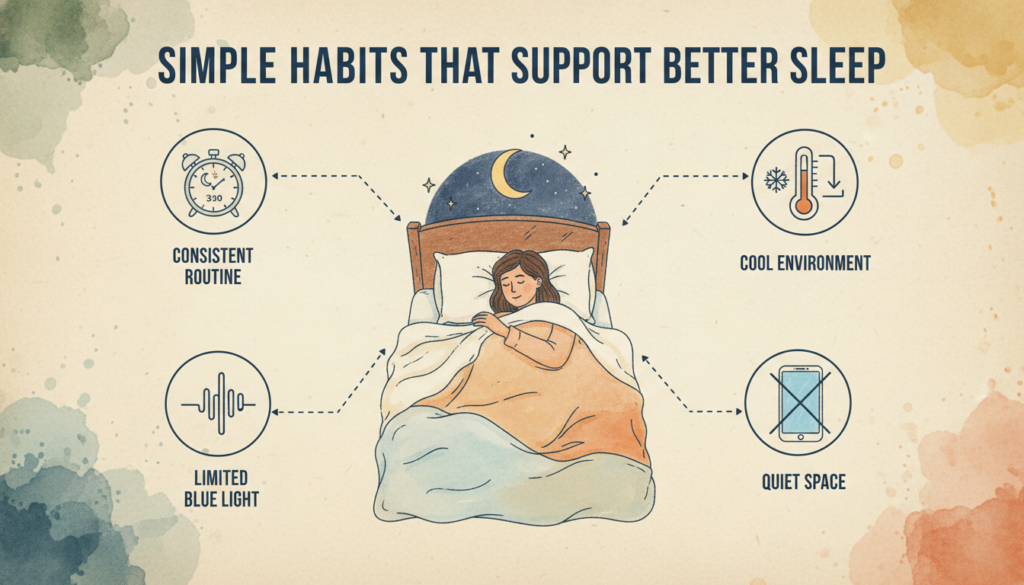 Simple habits that support better sleep