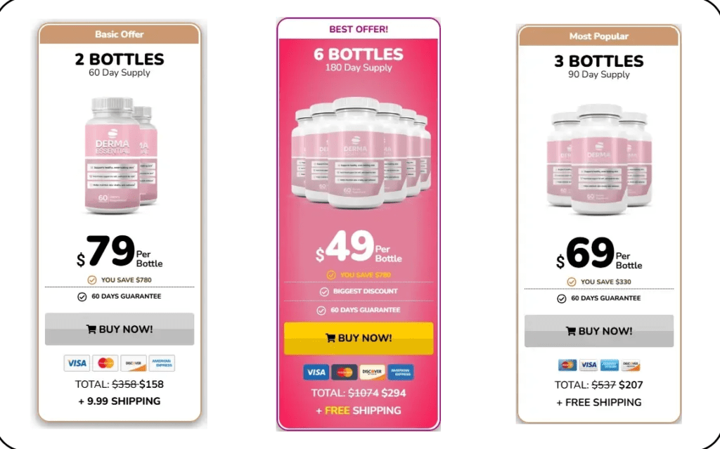 Derma Essential Pricing and Bundle Options (2026)