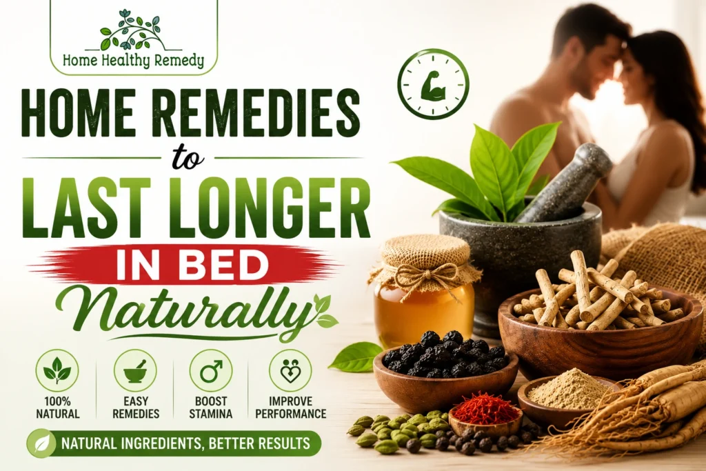 Home Remedies to Last Longer in Bed Naturally