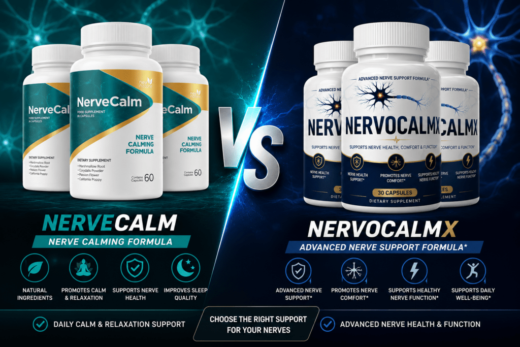 NervoCalmX vs. NerveCalm: Which Nerve Support Supplement Is Better?