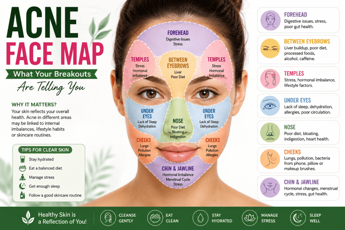 Acne Map: What Your Breakout Locations Really Mean