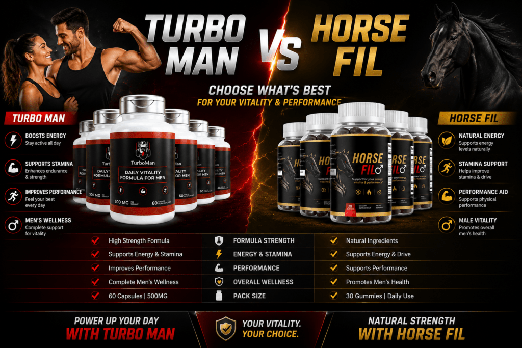 TurboMan Review 2026: Does This Daily Vitality Formula for Men Actually Work? 4 TurboMan vs. HorseFil: Full Comparison