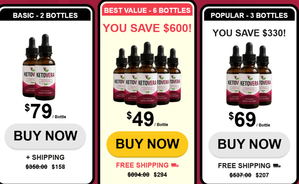 KetoVera Pricing