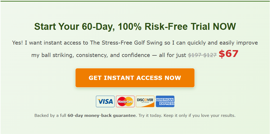 The Stress-Free Golf Swing
